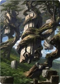 Forest 2 Art Card [Zendikar Rising Art Series] | Card Merchant Takapuna