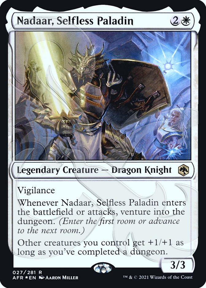 Nadaar, Selfless Paladin (Ampersand Promo) [Dungeons & Dragons: Adventures in the Forgotten Realms Promos] | Card Merchant Takapuna