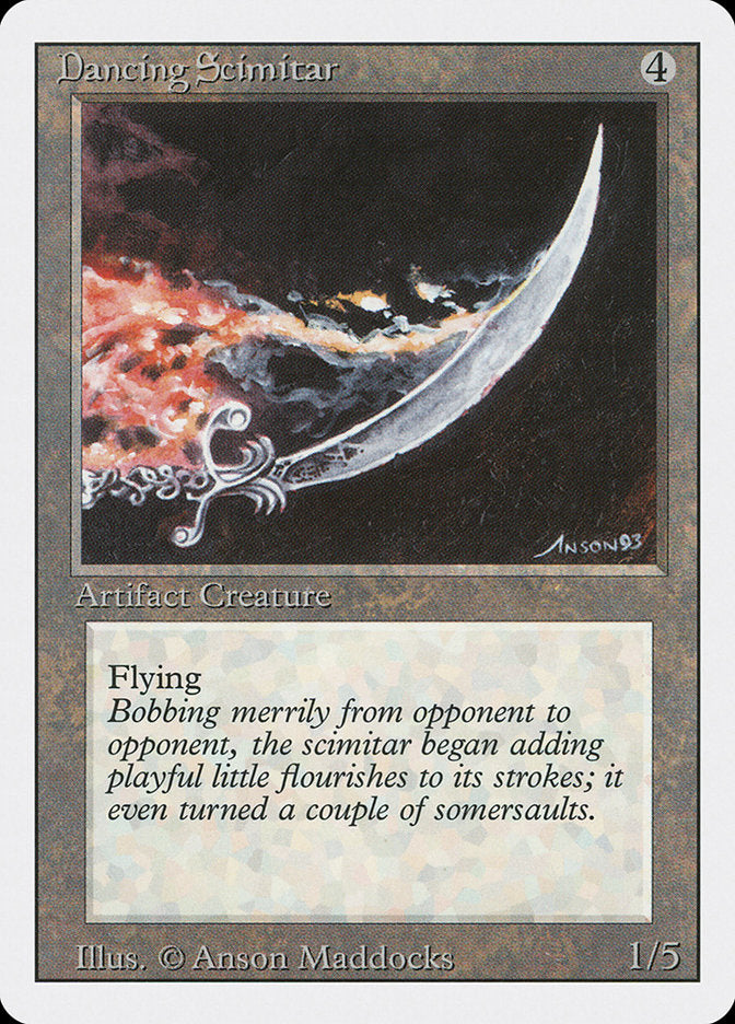 Dancing Scimitar [Revised Edition] | Card Merchant Takapuna