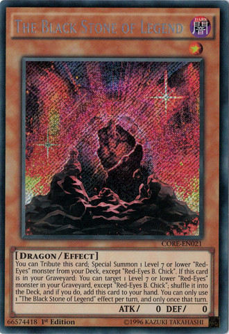 The Black Stone of Legend [CORE-EN021] Secret Rare | Card Merchant Takapuna