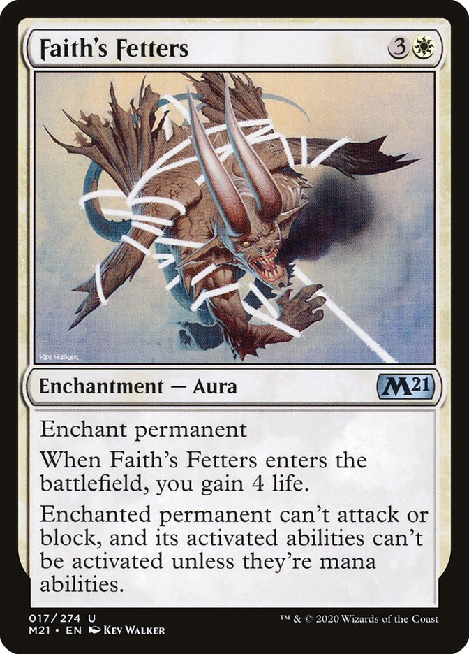 Faith's Fetters [Core Set 2021] | Card Merchant Takapuna