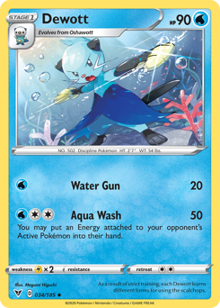 Dewott (034/185) [Sword & Shield: Vivid Voltage] | Card Merchant Takapuna