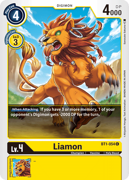 Liamon [BT1-054] [Release Special Booster Ver.1.0] | Card Merchant Takapuna