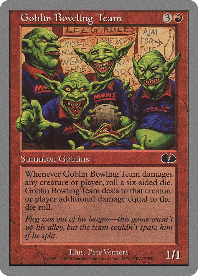 Goblin Bowling Team [Unglued] | Card Merchant Takapuna