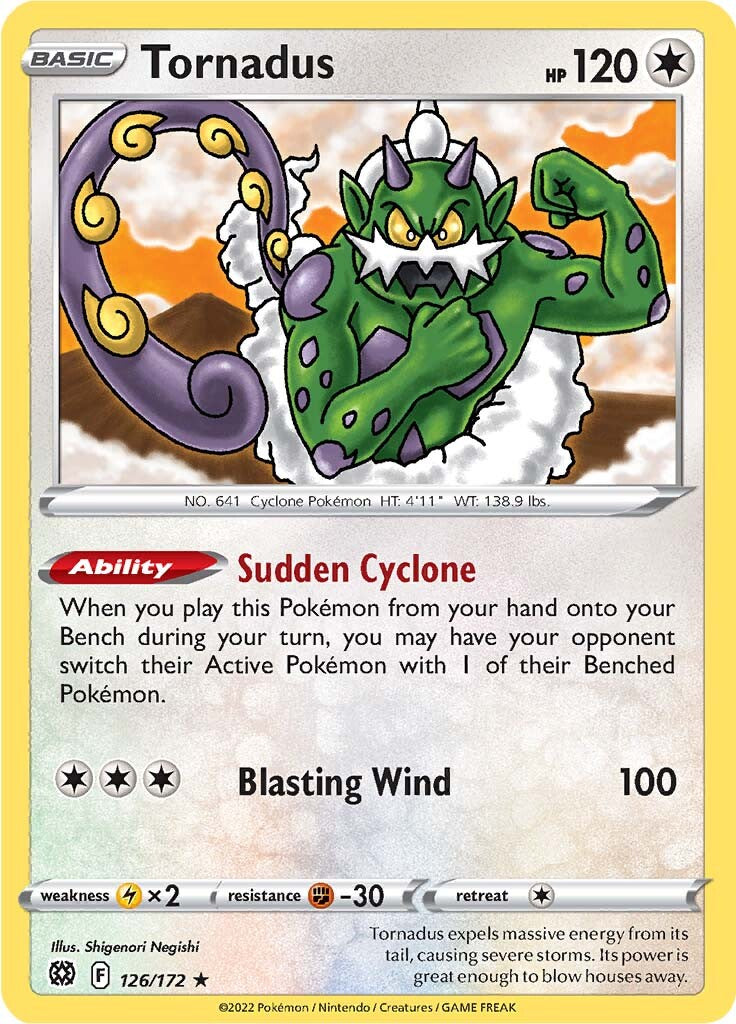 Tornadus (126/172) [Sword & Shield: Brilliant Stars] | Card Merchant Takapuna