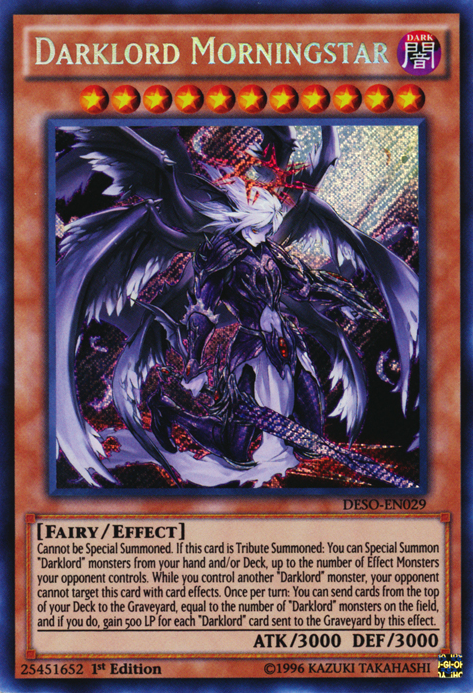 Darklord Morningstar [DESO-EN029] Secret Rare | Card Merchant Takapuna