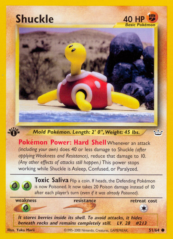 Shuckle (51/64) [Neo Revelation 1st Edition] | Card Merchant Takapuna