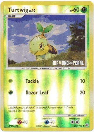 Turtwig (103/130) [Burger King Promos: 2008 Collection] | Card Merchant Takapuna