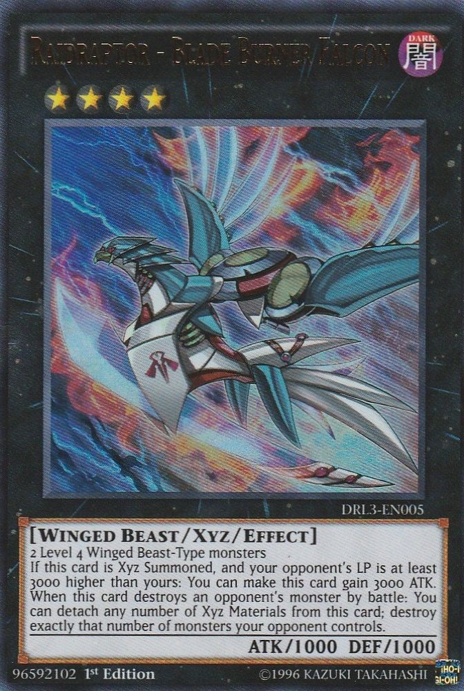 Raidraptor - Blade Burner Falcon [DRL3-EN005] Ultra Rare | Card Merchant Takapuna