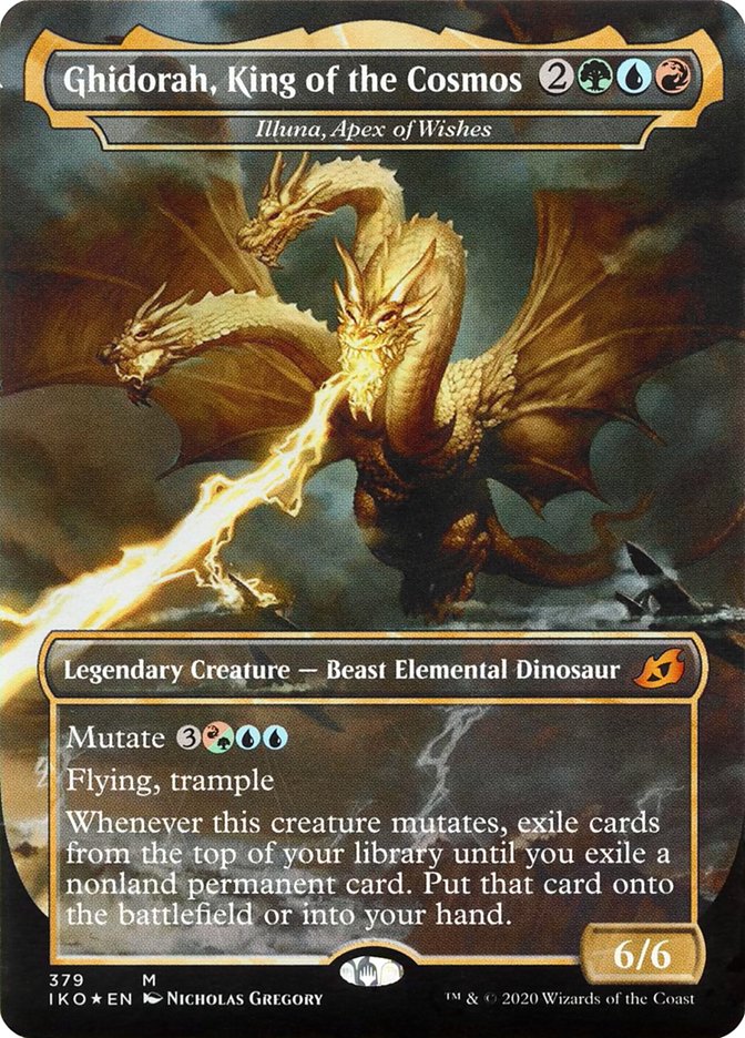 Illuna, Apex of Wishes - Ghidorah, King of the Cosmos (Godzilla Series) [Ikoria: Lair of Behemoths] | Card Merchant Takapuna