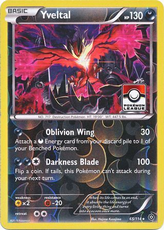 Yveltal (65/114) (Steam Siege League Promo) [XY: Steam Siege] | Card Merchant Takapuna