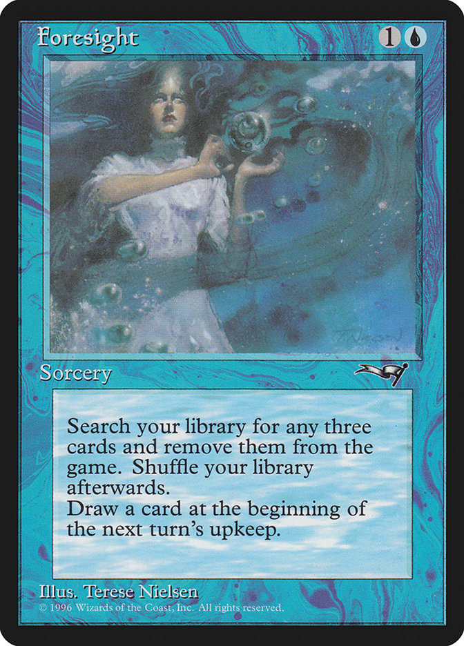 Foresight (Bubble Swirl) [Alliances] | Card Merchant Takapuna