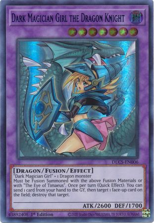 Dark Magician Girl the Dragon Knight (Alternate Art) (Green) [DLCS-EN006] Ultra Rare | Card Merchant Takapuna