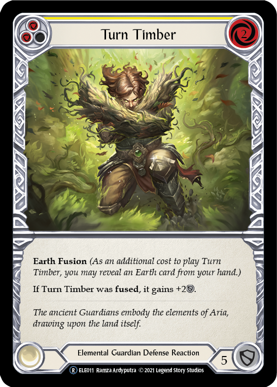 Turn Timber (Yellow) [U-ELE011] (Tales of Aria Unlimited)  Unlimited Normal | Card Merchant Takapuna