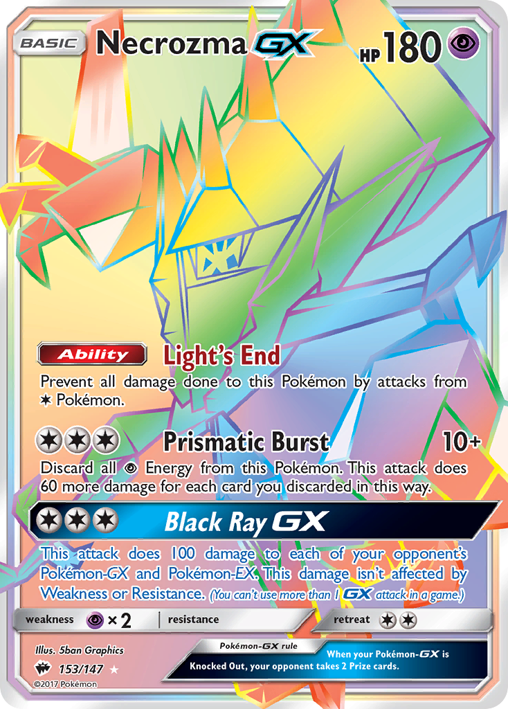 Necrozma GX (153/147) [Sun & Moon: Burning Shadows] | Card Merchant Takapuna