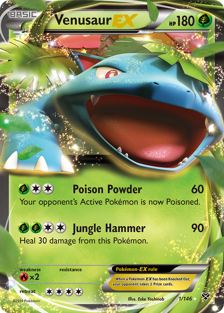 Venusaur EX (1/146) [XY: Base Set] | Card Merchant Takapuna