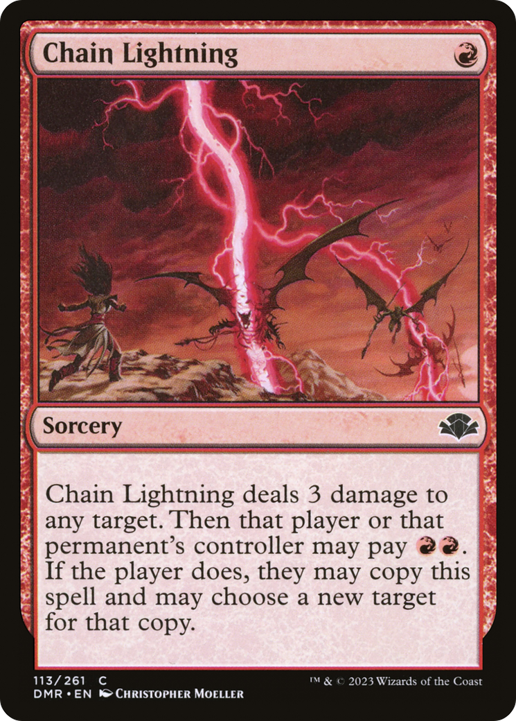 Chain Lightning [Dominaria Remastered] | Card Merchant Takapuna