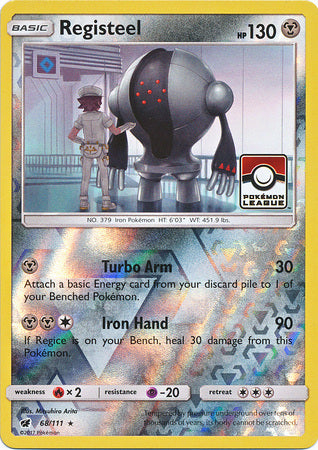 Registeel (68/111) (League Promo) [Sun & Moon: Crimson Invasion] | Card Merchant Takapuna