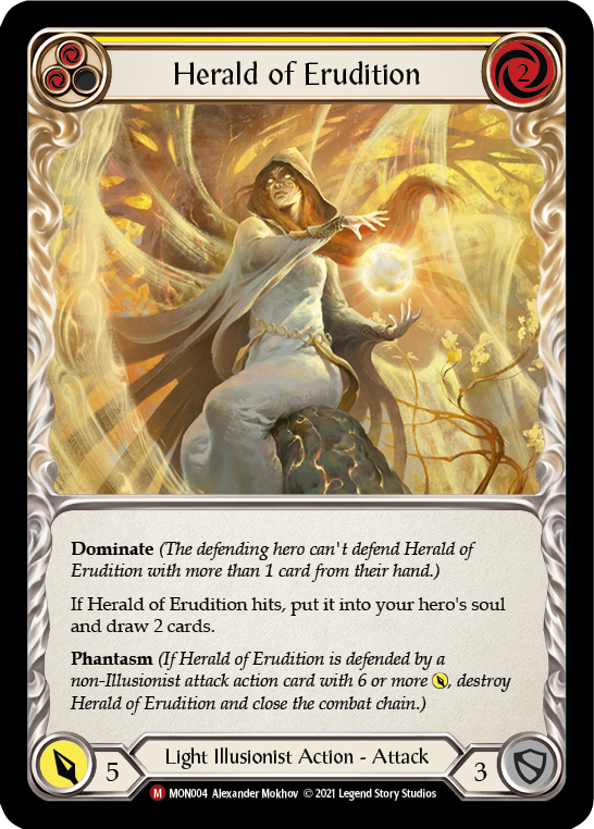 Herald of Erudition [MON004] (Monarch)  1st Edition Normal | Card Merchant Takapuna