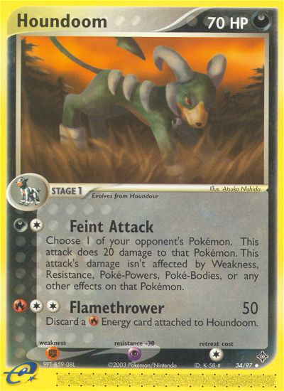 Houndoom (34/97) [EX: Dragon] | Card Merchant Takapuna