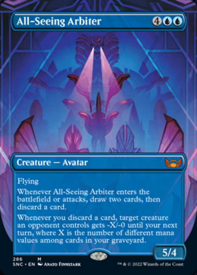 All-Seeing Arbiter (Borderless Alternate Art) [Streets of New Capenna] | Card Merchant Takapuna