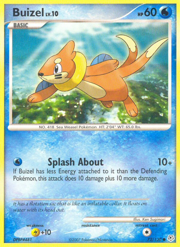 Buizel (72/130) [Diamond & Pearl: Base Set] | Card Merchant Takapuna