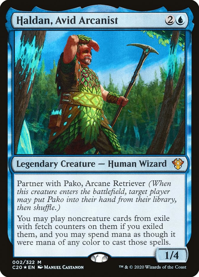 Haldan, Avid Arcanist [Commander 2020] | Card Merchant Takapuna