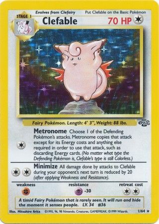 Clefable (1/64) [Jungle Unlimited] | Card Merchant Takapuna