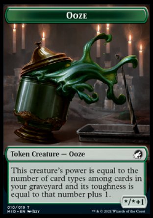 Ooze Token [Innistrad: Midnight Hunt Tokens] | Card Merchant Takapuna