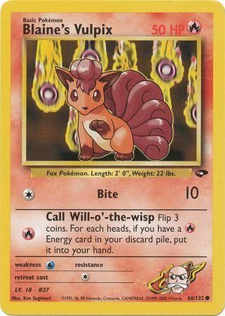 Blaine's Vulpix (66/132) [Gym Challenge Unlimited] | Card Merchant Takapuna