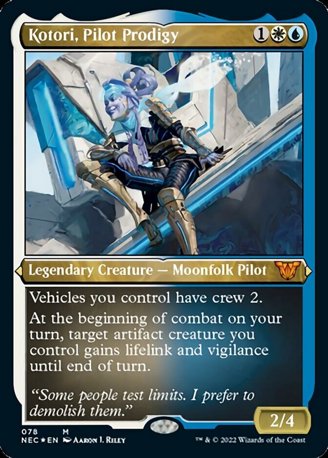 Kotori, Pilot Prodigy (Showcase Display Commander) [Kamigawa: Neon Dynasty Commander] | Card Merchant Takapuna