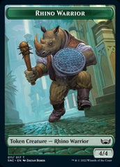 Treasure (014) // Rhino Warrior Double-Sided Token [Streets of New Capenna Tokens] | Card Merchant Takapuna