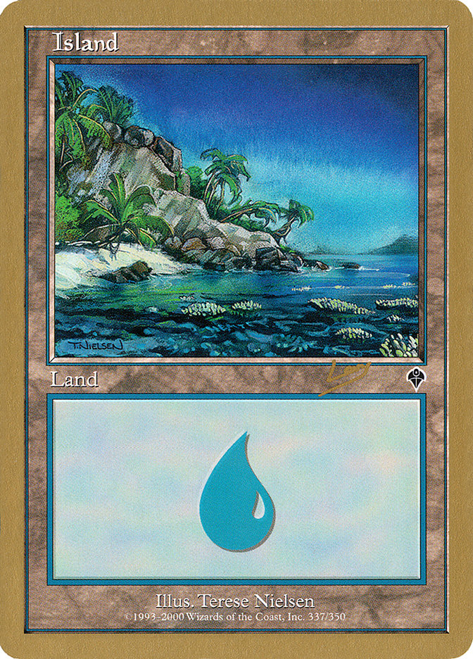 Island (rl337a) (Raphael Levy) [World Championship Decks 2002] | Card Merchant Takapuna