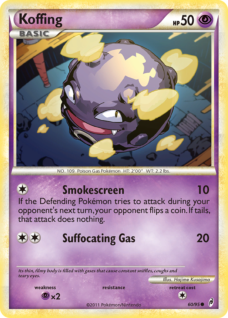 Koffing (60/95) [HeartGold & SoulSilver: Call of Legends] | Card Merchant Takapuna