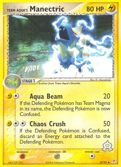 Team Aqua's Manectric (29/95) [EX: Team Magma vs Team Aqua] | Card Merchant Takapuna