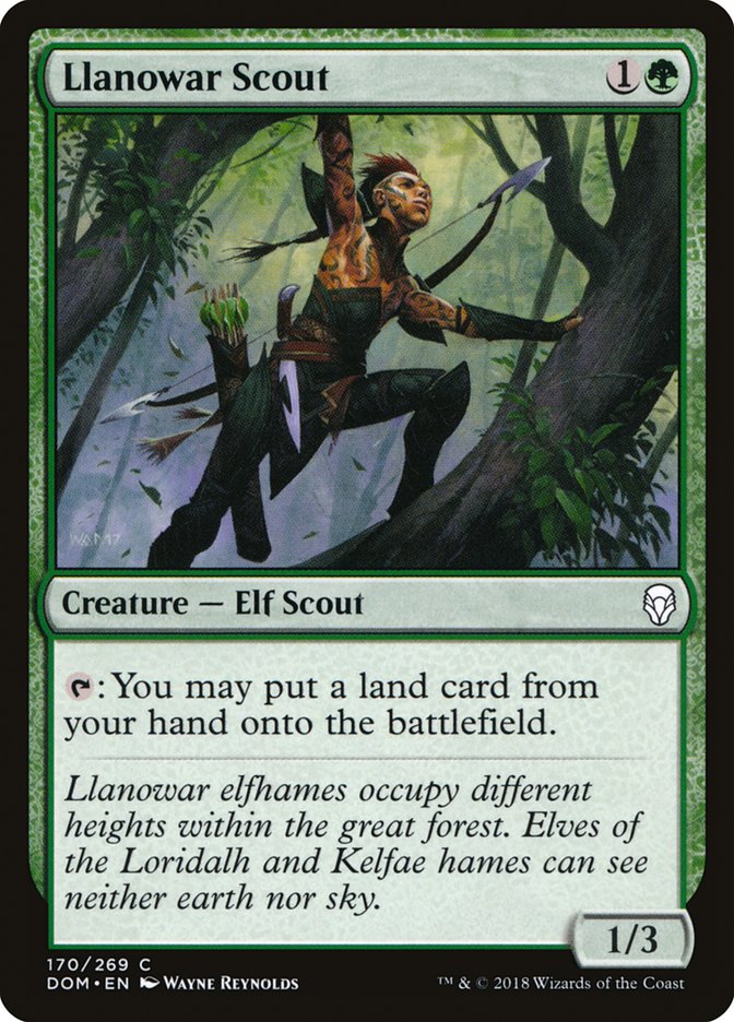 Llanowar Scout [Dominaria] | Card Merchant Takapuna