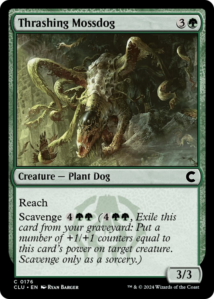 Thrashing Mossdog [Ravnica: Clue Edition] | Card Merchant Takapuna