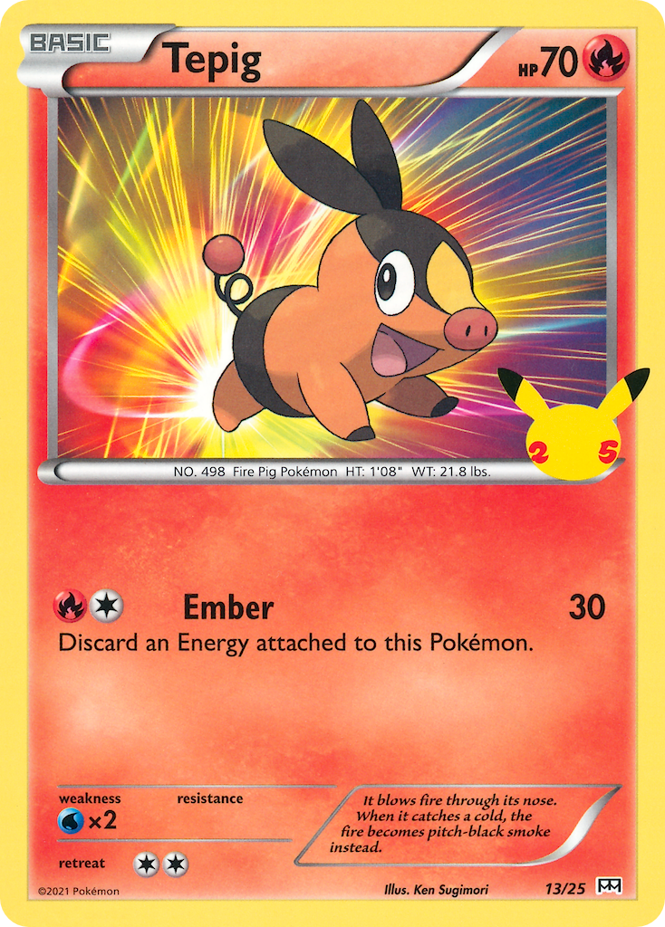 Tepig (13/25) [McDonald's 25th Anniversary] | Card Merchant Takapuna