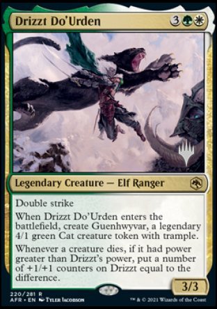 Drizzt Do'Urden (Promo Pack) [Dungeons & Dragons: Adventures in the Forgotten Realms Promos] | Card Merchant Takapuna