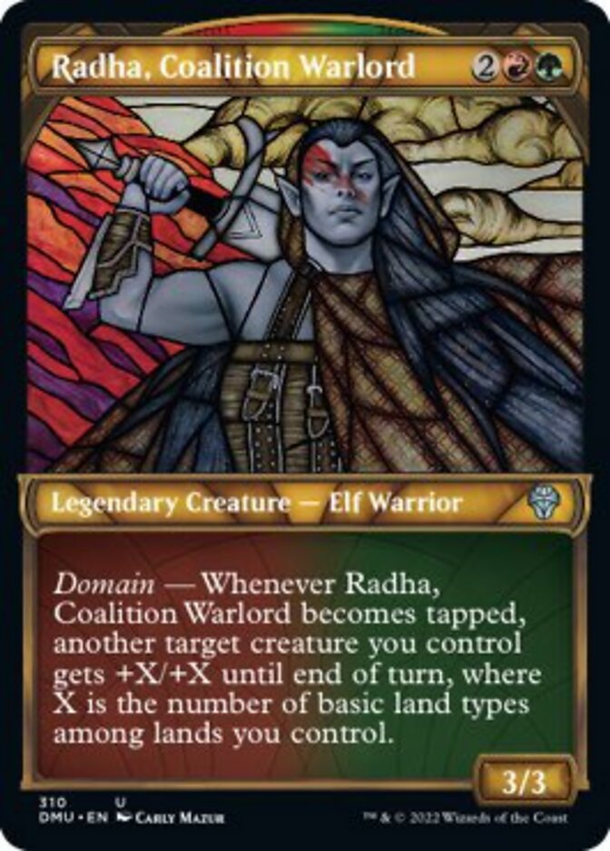 Radha, Coalition Warlord (Showcase) [Dominaria United] | Card Merchant Takapuna