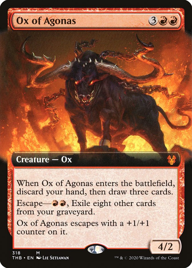 Ox of Agonas (Extended Art) [Theros Beyond Death] | Card Merchant Takapuna