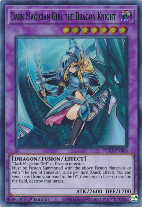 Dark Magician Girl the Dragon Knight (Blue) [DLCS-EN006] Ultra Rare | Card Merchant Takapuna