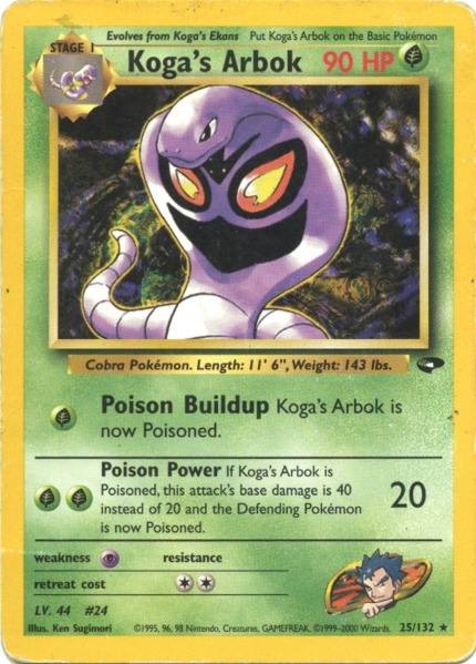 Koga's Arbok (25/132) [Gym Challenge Unlimited] | Card Merchant Takapuna