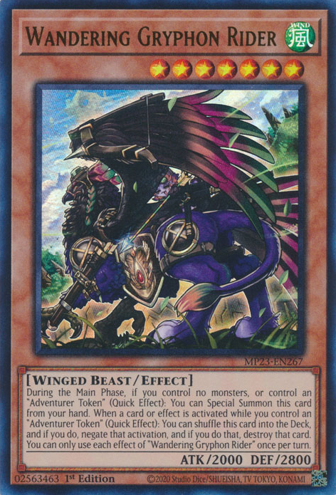 Wandering Gryphon Rider [MP23-EN267] Ultra Rare | Card Merchant Takapuna