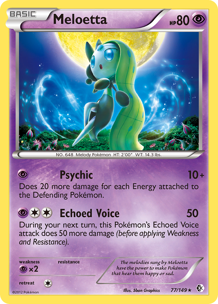 Meloetta (77/149) [Black & White: Boundaries Crossed] | Card Merchant Takapuna