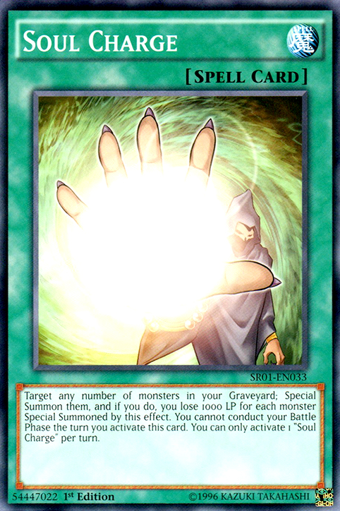 Soul Charge [SR01-EN033] Common | Card Merchant Takapuna