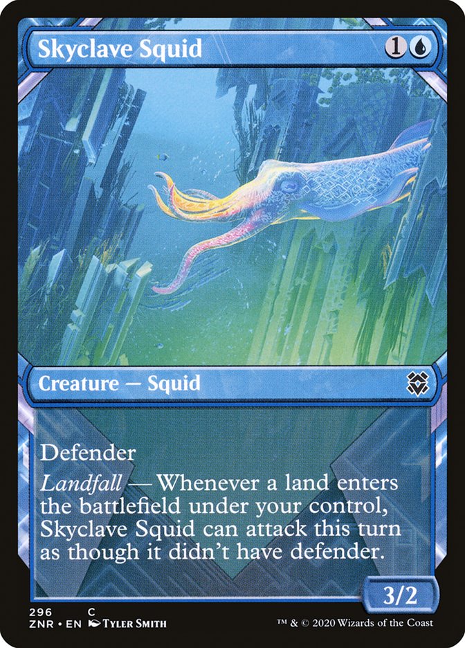 Skyclave Squid (Showcase) [Zendikar Rising] | Card Merchant Takapuna