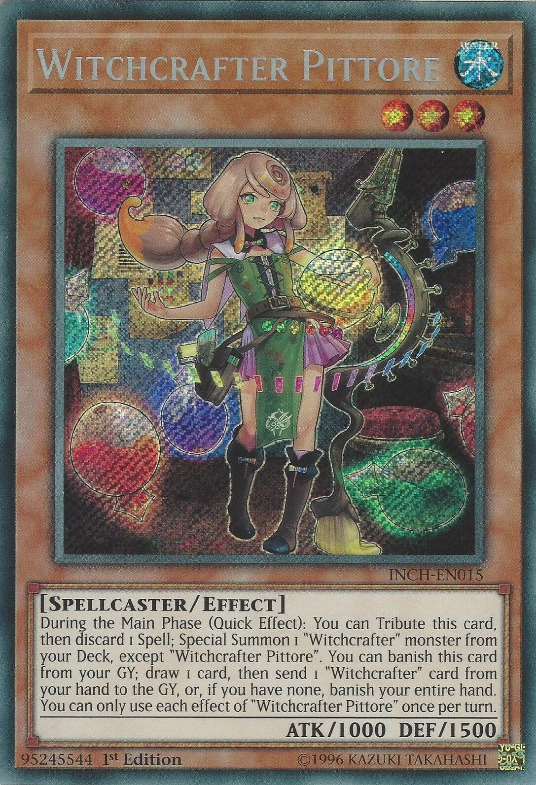 Witchcrafter Pittore [INCH-EN015] Secret Rare | Card Merchant Takapuna