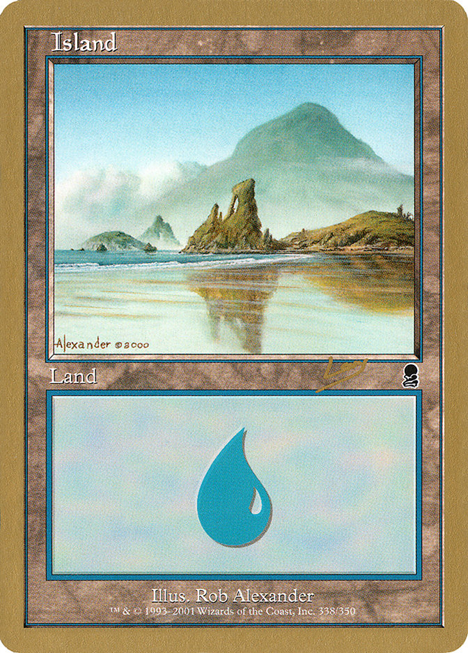 Island (rl338) (Raphael Levy) [World Championship Decks 2002] | Card Merchant Takapuna