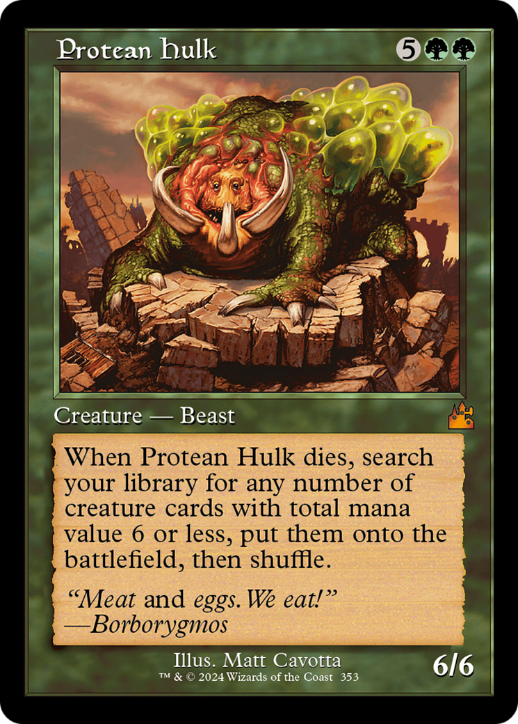 Protean Hulk (Retro Frame) [Ravnica Remastered] | Card Merchant Takapuna